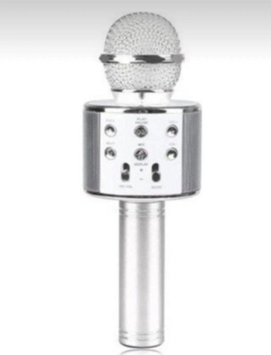 Bluetooth Bağlantılı Metalik Karaoke Mikrofon 2 Yıl Garantili - Elektronik - Müzik Sistemleri