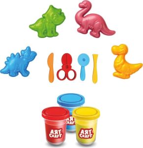 03995 Art Craft 3D Dinozorlar Hamur Set 168 gr -Fentoys