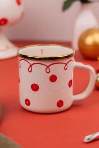 Merry Dots Yılbaşı Temalı Emaye Kupa