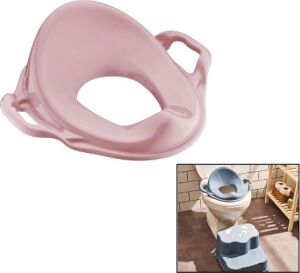 Pembe Kulplu Çocuk Klozet Adaptörü