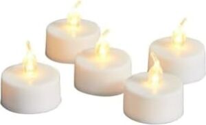Sna Pilli LED Tealight T-Light Mum Pilli Mum LED Işık Sıcak Sarı Renk Dekorasyon Süsleme Düğün Kına Organizasyon (6)