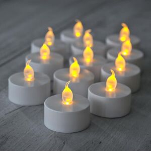 Sna Pilli LED Tealight T-Light Mum Pilli Mum LED Işık Sıcak Sarı Renk Dekorasyon Süsleme Düğün Kına Organizasyon (6)