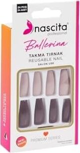 24'lü Ballerina Renkli Takma Tırnak - 155