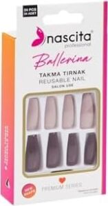 24'lü Ballerina Renkli Takma Tırnak - 155