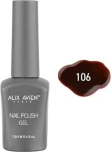 Kahverengi Koyu Kırmızı Kalıcı Oje 106-YOĞUN Renk Veren Jel Oje 12 Ml-Nail Uv Gel Polish 106