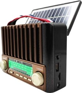 KTF-1428 Nostaljik Solar Enerjili Bluetooth Speaker – Radyo, Sd/usb Mp3 Çalar, Güçlü Taşınabilir Hoparlör