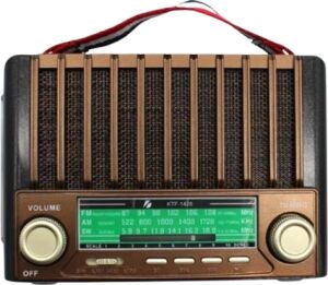 KTF-1428 Nostaljik Solar Enerjili Bluetooth Speaker – Radyo, Sd/usb Mp3 Çalar, Güçlü Taşınabilir Hoparlör