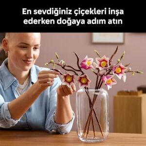 Manolya Dalları 11510 - Yetişkinler Için Parçaları ve Kahverengi Kurbağalar Dahil Çeşitli Detaylar Içeren Çiçek Buketi Model Yapım Seti, Hediye Fikri (435 Parça)