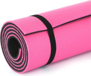 10 mm Fitness Yoga Matı Kaymaz Yüzey Çift Taraflı Kullanım Dayanıklı Eva Malzeme