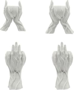 Sanatsal El Figürlü 3D Baskı Dekoratif Saksı Vazo Ev Ofis Dekoru