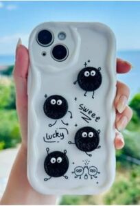 Iphone 13 ve 14 ile Uyumlu 3D Oyuncaklı Tasarımlı Esnek Silikon Kılıf