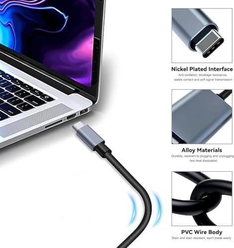 HDMI Çevirici Usb-C HDMI 4K 30Hz 200CM Adaptör USB C H-Dmı Uyumlu Thunderbolt Type-C To 2 Metre Kablo Uzunluğu ZR853