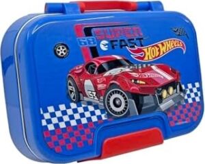 Wiggle Bento 1030ML Lunchbox Hotwheels Lisanslı Tek Katlı 2 Bölmeli Paslanmaz Çelik Sefer Tası Yemek Kutu