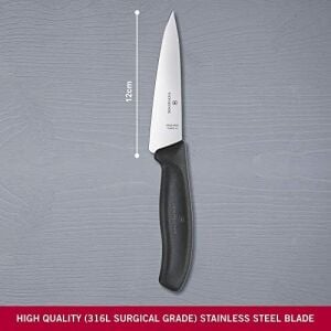 Mutfak Bıçağı Tranç Blister Uzunluk 12 Cm, 6.8003.12B Üstüne Siyah