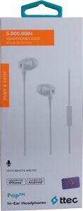 Pop Mikrofonlu Kulakiçi Kulaklık 3.5mm - Beyaz (2KMM13B)