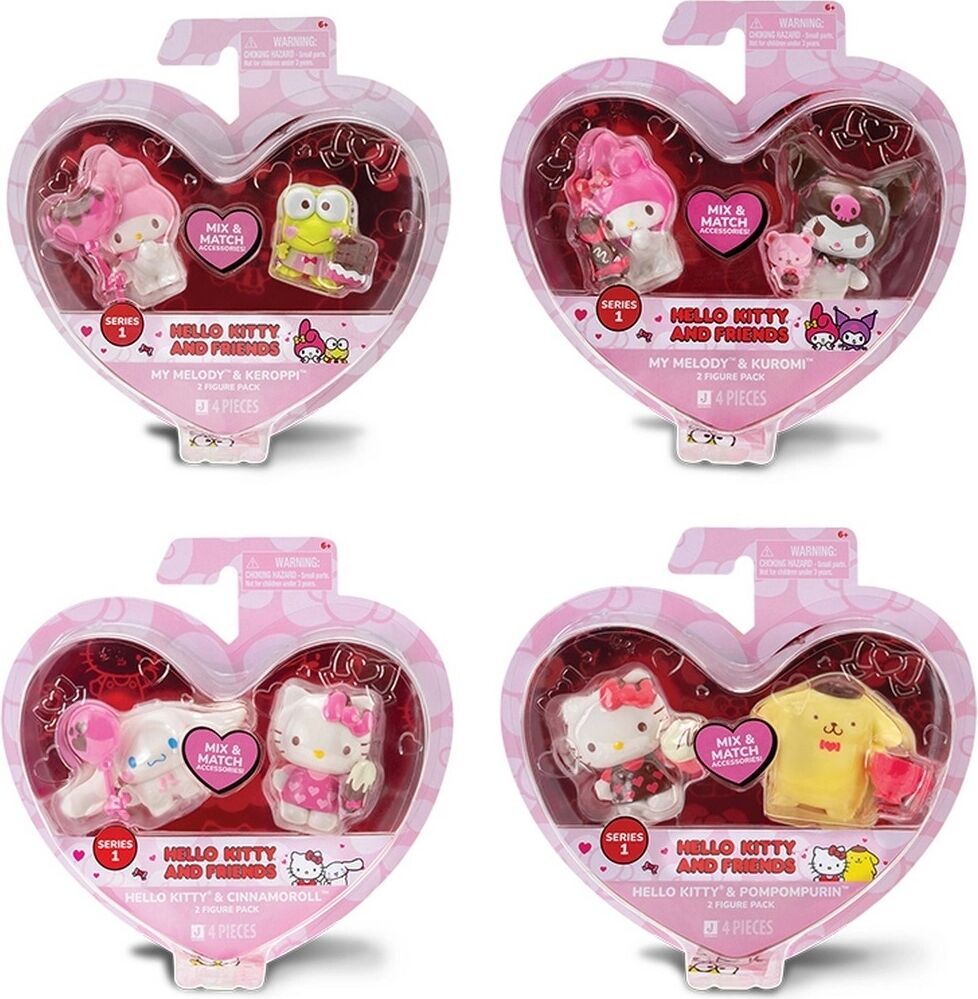 Hello Kitty Kalpten Kalbe 2'li Figür Seti