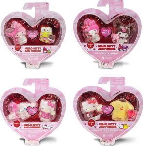 Hello Kitty Kalpten Kalbe 2'li Figür Seti