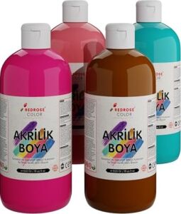 Tamamlayıcı Renkler Akrilik Boya 4'lü Set 4X500 gr