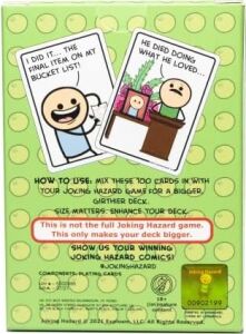 Güverte Geliştirme #4 - Joking Hazard Çizgi Roman Yapı Kartının Dördüncü Genişletmesi - 3-10 Oyuncu Için Siyanür ve Mutluluk Parti Oyunu, Yeşil