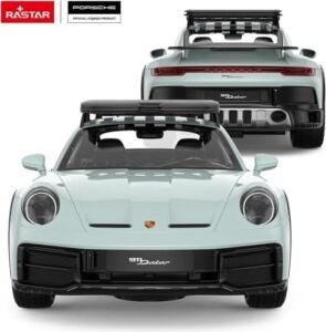 Rastar 1:14 Porsche 911 Dakar Uzaktan Kumandalı Araba 2.4ghz Kesintisiz Frekans Elle Açılır Kapanır Kapılı Çıkarılabilir Tavan Raflı 29 cm Orijinal  Off-Road Yarış Oyuncak Araba 3 Yaş ve Üzeri