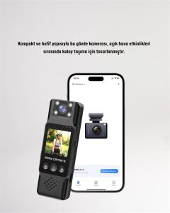 Hareket Algılayıcılı Taşınabilir Mini Kamera – 3mp Fotoğraf, Düşük Güç Tüketimi