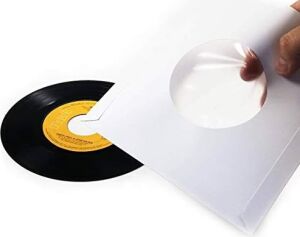 Beyaz Antistatik 45'lik (7'') Plak Zarfı (20 Adet)