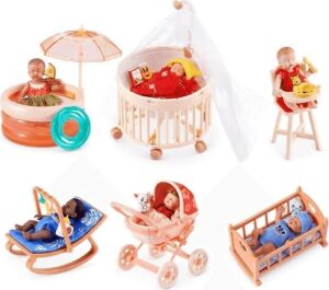 Zuru My Mini Baby  Sürpriz Kapsül, Seri 1, Stitch, Moana ve Winnie The Pooh Temalı, 6 Model, 3 Yaş ve Üzeri, Mini Bebek Figürü ve Aksesuar Seti
