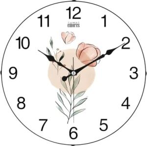 36 cm Gerçek Cam Sessiz Mekanizma Duvar Saati