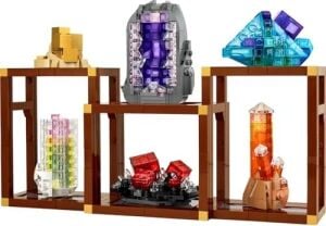 Ideas Mineral Koleksiyonu 21362 – Taş Koleksiyoncusu Yetişkinler Için Pirit, Ametist, Florit, Turmalin, Todokrozit ve Kuvars Içeren Kişiselleştirilebilir Dekoratif Model Yapım Seti (880 Parça)
