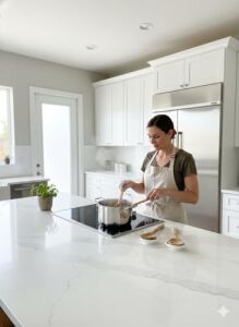 Doğal Ahşap 6 Parça Mutfak Gereçleri Seti | Yemek Pişirme ve Servis Seti | Kaşık, Spatula, Kevgir, Salata Servis Kaşığı | Sağlıklı, Dayanıklı ve Şık Tasarım