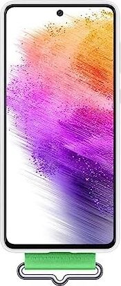 Galaxy A73 Kordonlu Silikon Kılıf - Beyaz