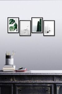 4 Parça Dekoratif Mdf Tablo Seti Çerçeve Görünümlü DEKOLİADKD010