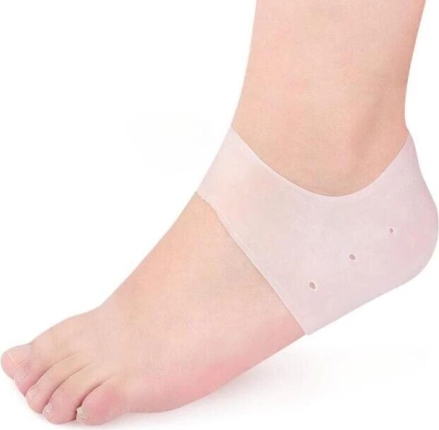 Silikon Topuk Çorabı Beyaz Renk