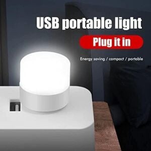 Mini USB LED Işık, 1W Enerji Tasarruflu, Gece Aydınlatma, Rehber Gece Lambası, Kitap Okuma Lambası Işığı, Küçük Yuvarlak Işıklar (6 Adet)
