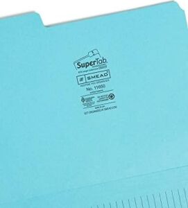 Smead Supertab Notes Folder, Büyük Boy 1/3 Kesim Tableti, Harf Boyutu, Çeşitli Renkler, Paket Başına 12 (11650)