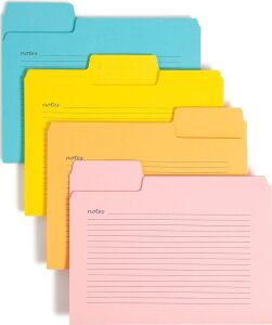Smead Supertab Notes Folder, Büyük Boy 1/3 Kesim Tableti, Harf Boyutu, Çeşitli Renkler, Paket Başına 12 (11650)