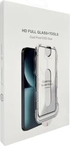 Iphone Proof Dust Tools Tam Ekran Cam Koruyucu, Toz Geçirmez Kolay Uygulama Aparatı ile (1, Şeffaf, Iphone 17 Pro)