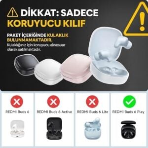 Xiaomi Redmi Buds 6 Play Kılıf Figürlü Zarif Fiyonk