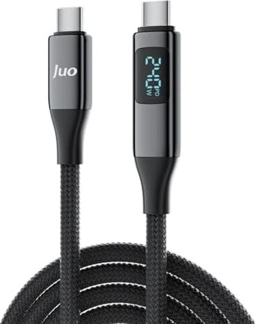 240W USB 3.1 Gen2 10GBPS E-Mark Çipli LED Display 4K 60Hz Görüntü ve Type-C Hızlı Şarj Kablosu 2 Metre