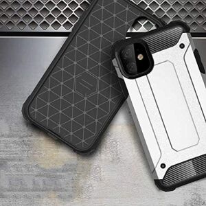 Apple iPhone 11 ile Uyumlu Kılıf Çift Katman Koruyucu Crash Military Tank Kılıf - Gold