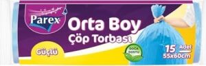 Orta Boy Çöp Torbası 15'li (55 x 60 Cm)
