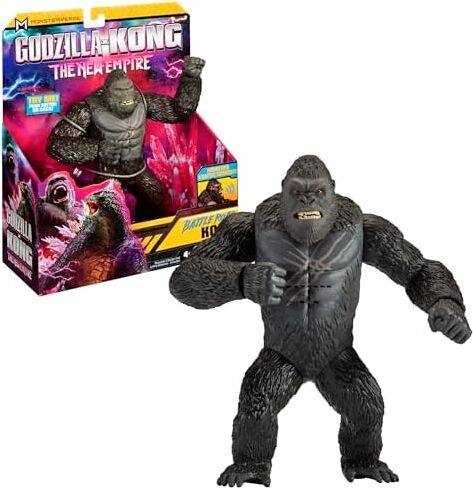 Giochi Preziosi Godzilla Kong Yeni Imparatorluk Için - 18 cm Eklemli Kong Deluxe, Son Derece Detaylı, Yüz Ifadeleri ve Ses Işlevleri Ile, 4 Yaş ve Üstü Çocuklar Için