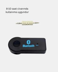 Bluetooth Araç Kiti Aux Mp3 Çalar Kablosuz Eller Serbest Cihaz
