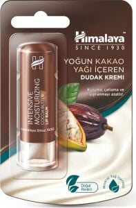 Himalaya Yoğun Nemlendirici Dudak Kremi, Lip Balm, Kakao Yağı, Hint Yağı, BESLEYICI,%100 Doğal Renk, Silikon Içermez, 4,5 gr