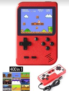 Taşınabilir Mini Atari Oyun Konsolu 400 Yüklü Oyunlu Kırmızı Renk Bluetooth Yok - Elektronik