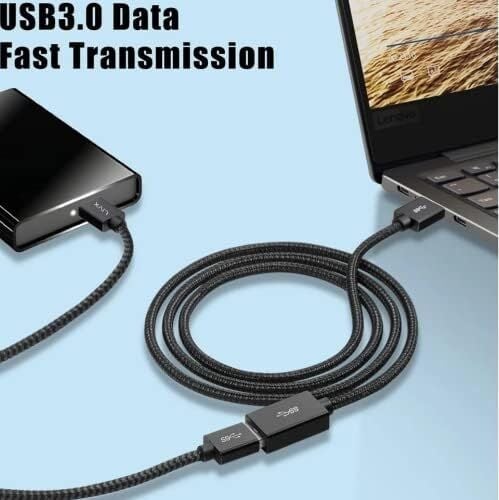 Rope 5gbps Hızlı Veri Aktarımı USB 3.0 Erkek Dişi Uzatma Kablosu Halat Örgülü (3 Metre)