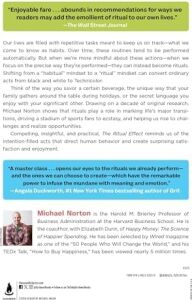 The Ritual Effect: From Habit To Ritual, Harness The Surprising Power Of Everyday Actions