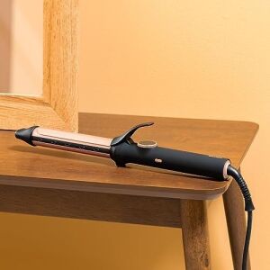 Bamba Surfcare Curly Sphere Saç Maşası, 28 mm Seramik ve Turmalin Silindir, Daha Az Elektriklenme, LCD Ekran, 120-210°C, 360° Döner 1,8 M Kablo, Otomatik Kapanma, Soğuk Uç