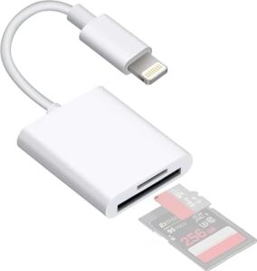 Lightning Girişli iPhone 11 12 13 14 Uyumlu Kart Okuyucu Sd Kart Adaptörü Tf Kart Okuyucu Disk Adaptörü Mobil Kart Okuyucu Hızlı Aksesuarları Bağlayın - (S101 - Lightning)