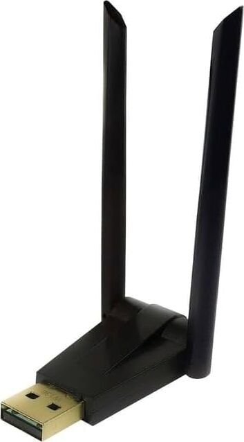 Trio W-136, 2.4ghz Wifi Adaptör 600 Mbps Çift Antenli (Realtek High Speed Chips) Driversız Tak Çalıştır (W-136)